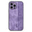 AZNS For iPhone 15 Pro Max Mobile Phone Case PU Leather Coated TPU Imprinted Pattern Protection Cover - Purple - 1