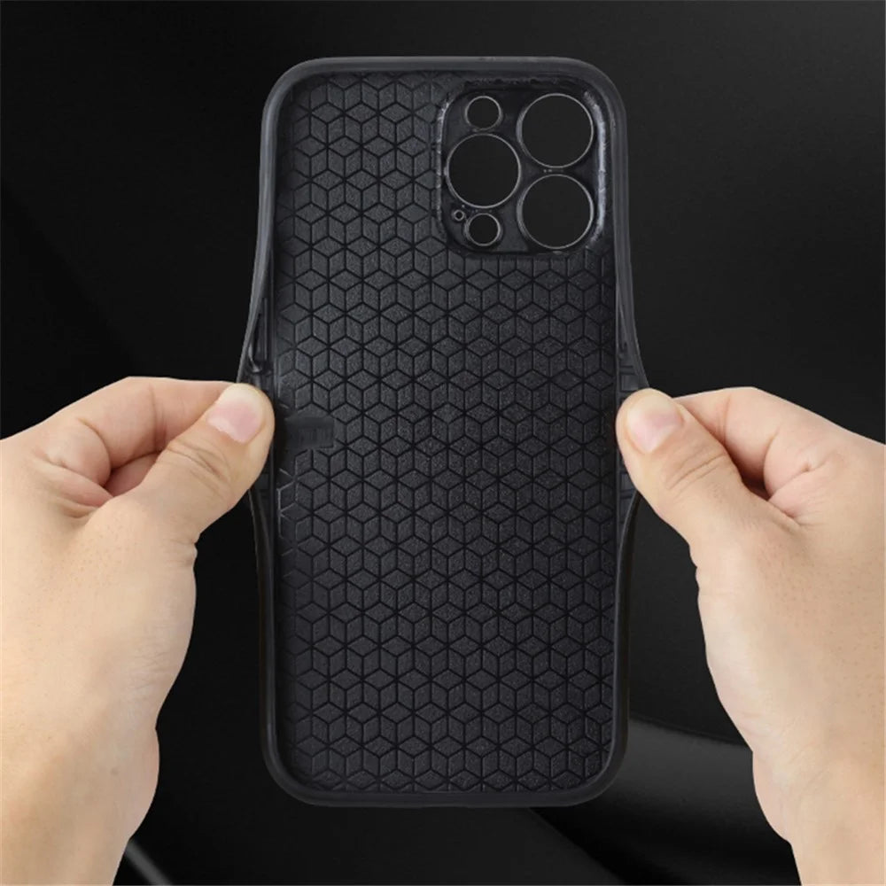 AZNS For iPhone 15 Pro Max Mobile Phone Case PU Leather Coated TPU Imprinted Pattern Protection Cover - Purple - 7