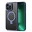 For iPhone 15 Pro Magnetic Phone Case TPU+PC Kickstand Matte Cover Compatible with MagSafe - Sapphire - 1
