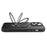 For iPhone 15 Pro Max Hybrid TPU+PC Matte Case Kickstand Cell Phone Cover Compatible with MagSafe - Black - 5