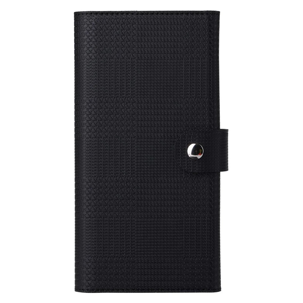 VILI GHB Series for Samsung Galaxy S23 FE Leather Phone Case Magnetic Case RFID Blocking Zipper Pocket Cover - Black - 7