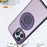 Style-A Acrylic+TPU Phone Case for iPhone 14 Pro Max , Rotating Ring Kickstand Shockproof Cover - Purple - 3