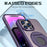 Style-A Acrylic+TPU Phone Case for iPhone 14 Pro Max , Rotating Ring Kickstand Shockproof Cover - Purple - 5