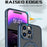 Style-B Drop Impact Phone Case for iPhone 14 Pro , Acrylic+TPU Rotating Ring Holder Kickstand Cover - Blue - 5