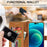 LC.IMEEKE For iPhone 15 Drop Resistant Wallet Case PU Leather Calf Texture Stand Flip Cover - Yellow - 6