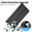 LC.IMEEKE For iPhone 15 Pro Max Shockproof Leather Stand Cover Carbon Fiber Texture Wallet Phone Case - Vertical Stripe - 7