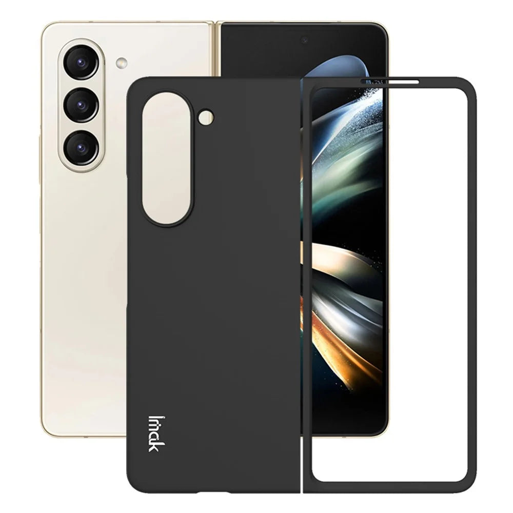 IMAK JS-2 Series For Samsung Galaxy Z Fold5 5G Hard PC Protective Case Anti-scratch Phone Cover - Black - 1