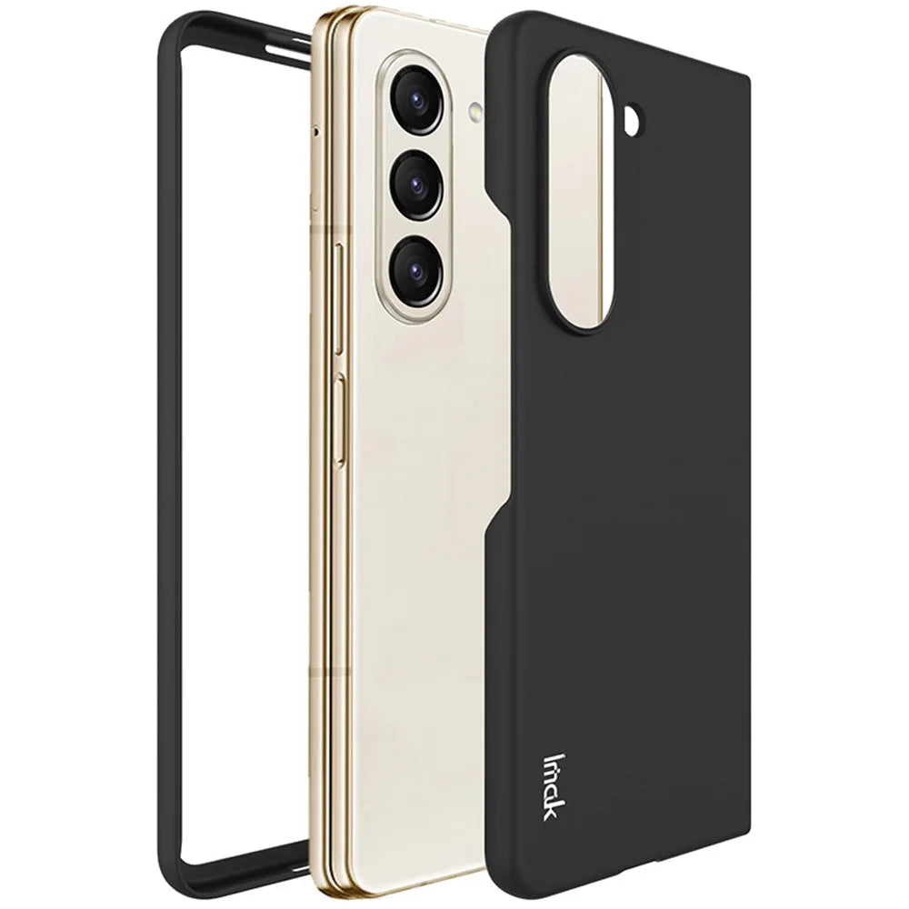 IMAK JS-2 Series For Samsung Galaxy Z Fold5 5G Hard PC Protective Case Anti-scratch Phone Cover - Black - 3