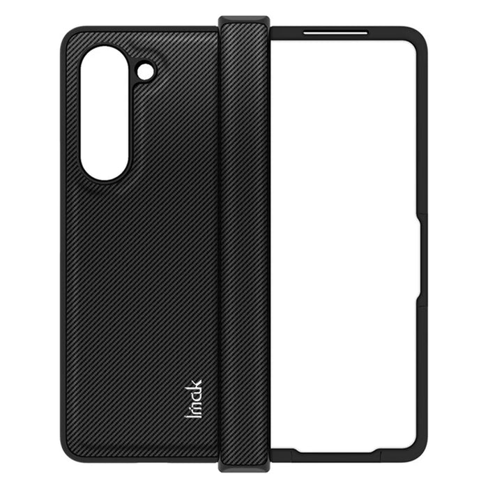 IMAK Ruiyi Series for Samsung Galaxy Z Fold5 5G Carbon Fiber Texture Phone Case PU+PC Anti-Drop Phone Cover - 4