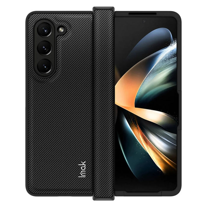 IMAK Ruiyi Series for Samsung Galaxy Z Fold5 5G Carbon Fiber Texture Phone Case PU+PC Anti-Drop Phone Cover - 6