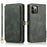 Wallet Phone Case for iPhone 14 Pro Detachable 2-in-1 TPU+PU Leather Shockproof Cover Anti-Drop Phone Case - Green - 1
