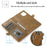Wallet Phone Case for iPhone 13 mini 5.4 inch Detachable 2-in-1 TPU+PU Leather Flip Cover with Strap - Brown - 6