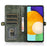 For Samsung Galaxy A33 5G TPU+PU Leather Case Detachable 2-in-1 Protective Wallet Phone Cover with Strap - Green - 2