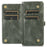 For Samsung Galaxy A33 5G TPU+PU Leather Case Detachable 2-in-1 Protective Wallet Phone Cover with Strap - Green - 4