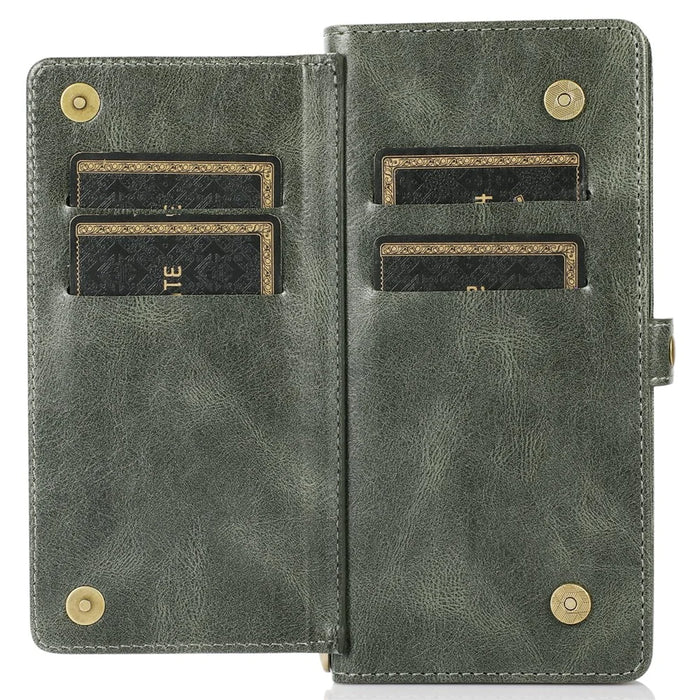 For Samsung Galaxy A33 5G TPU+PU Leather Case Detachable 2-in-1 Protective Wallet Phone Cover with Strap - Green - 4