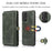 For Samsung Galaxy A33 5G TPU+PU Leather Case Detachable 2-in-1 Protective Wallet Phone Cover with Strap - Green - 7