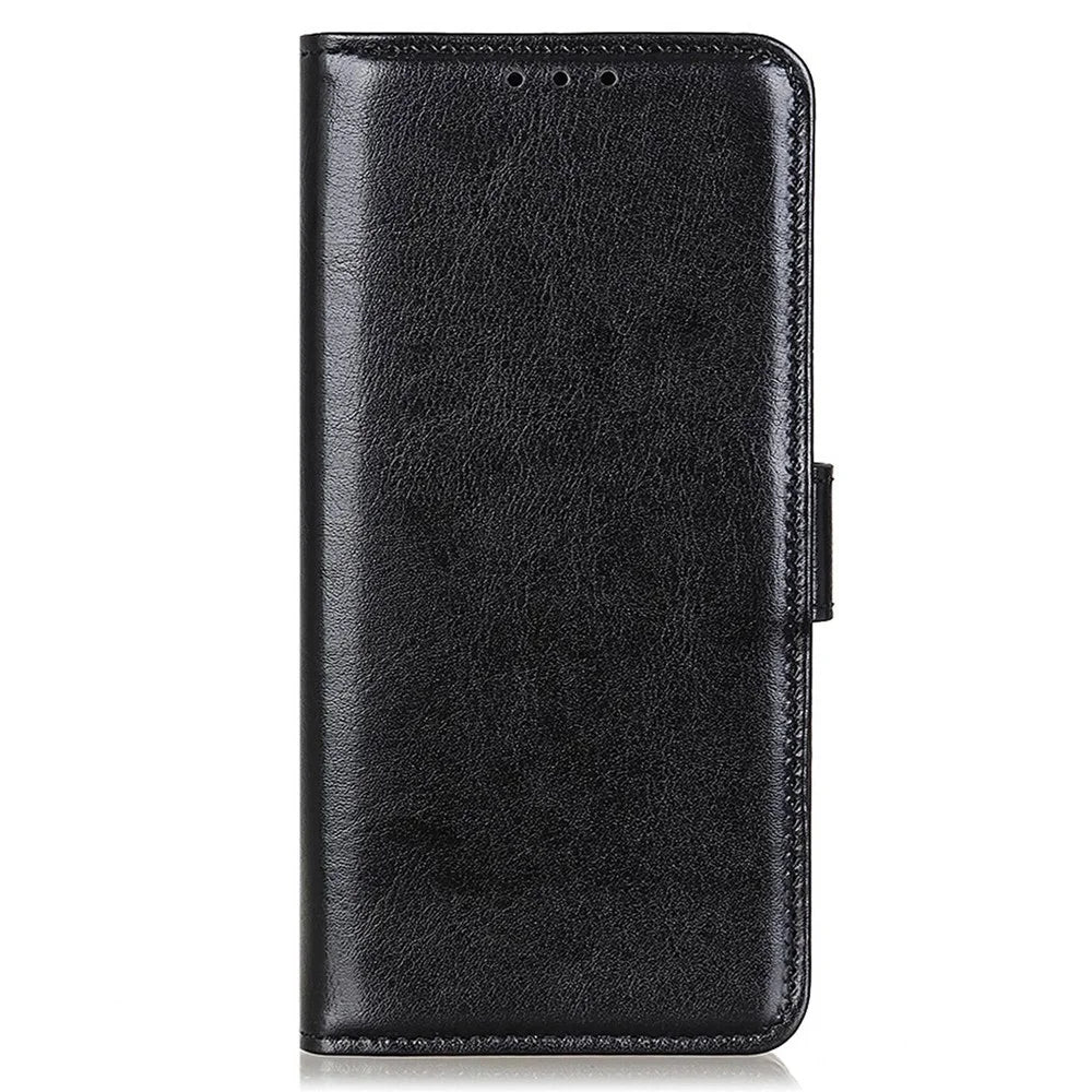 For Samsung Galaxy F34 5G / F34 5G / M34 5G PU Leather Stand Phone Case Crazy Horse Texture Wallet Cover - Black - 5
