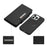 Wallet Folio Case for iPhone 15 Pro Max , PU Leather Slim Phone Cover with Removable Inner TPU Shell - Black - 3