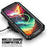 R-JUST For iPhone 15 Pro Max Anti-drop Phone Case PC+Silicone+Metal Kickstand Cover with Tempered Glass Film - Black - 2