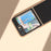 For Samsung Galaxy Z Flip5 5G Litchi Texture Back Cover Genuine Cow Leather Coated PC Electroplating Phone Case - Black - 6