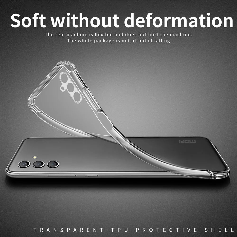 MOFI TPU Phone Case for Samsung Galaxy F34 5G / M34 5G , Anti-scratch Transparent Phone Cover - 4
