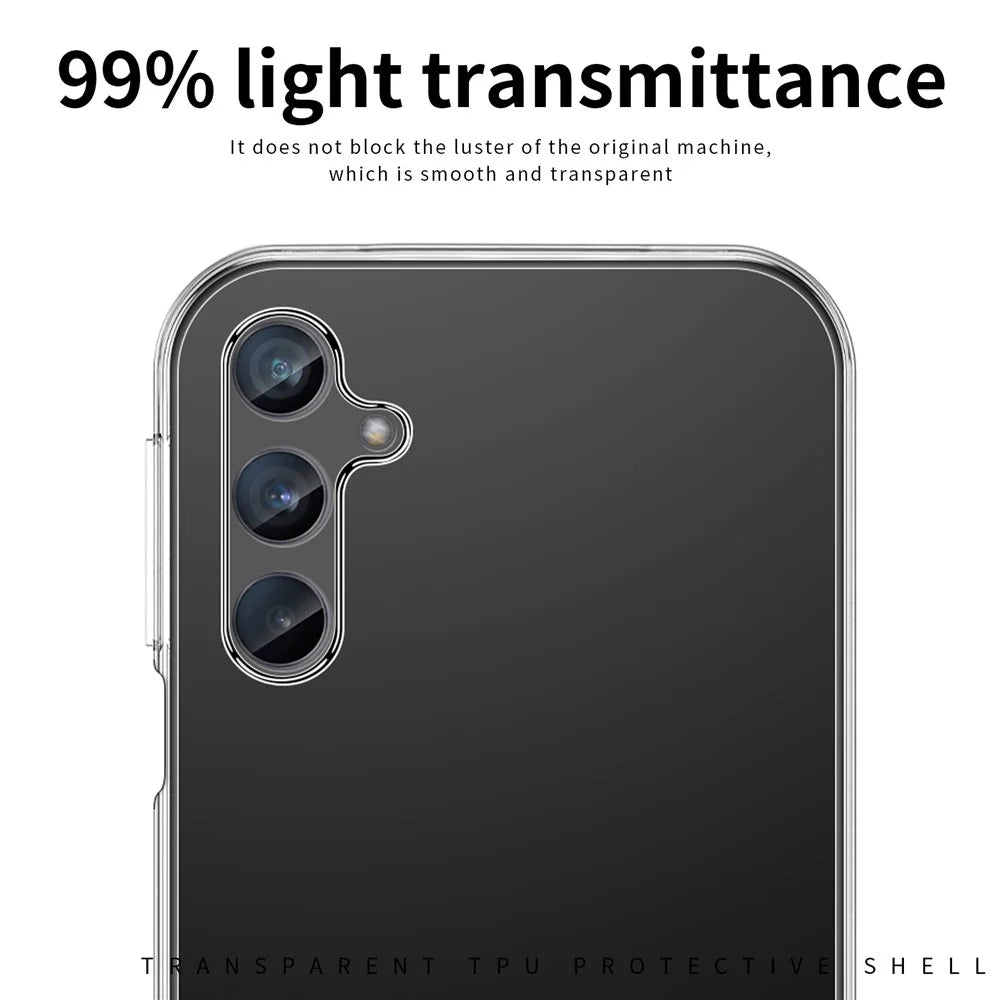 MOFI TPU Phone Case for Samsung Galaxy F34 5G / M34 5G , Anti-scratch Transparent Phone Cover - 7