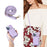 For iPhone 13 Pro Kickstand Zipper Phone Case Wallet Cover PU Leather+TPU Phone Shell - Purple - 6