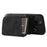 For iPhone 13 Zipper Wallet Cover Kickstand PU Leather+TPU Case Mobile Phone Guard Shell - Black - 3