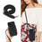 For iPhone 13 Zipper Wallet Cover Kickstand PU Leather+TPU Case Mobile Phone Guard Shell - Black - 6