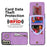 Retro PU+TPU Kickstand Case for Samsung Galaxy S22 5G RFID Blocking Phone Cover with Zippered Wallet - Purple - 3