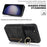 RFID Blocking Kickstand Case for Samsung Galaxy S23 Anti-Drop PU+TPU Phone Cover with Zippered Wallet - Black - 2