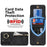 RFID Blocking Kickstand Case for Samsung Galaxy S23 Anti-Drop PU+TPU Phone Cover with Zippered Wallet - Black - 3