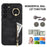 RFID Blocking Kickstand Case for Samsung Galaxy S23 Anti-Drop PU+TPU Phone Cover with Zippered Wallet - Black - 4