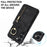 RFID Blocking Kickstand Case for Samsung Galaxy S23 Anti-Drop PU+TPU Phone Cover with Zippered Wallet - Black - 7