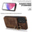 For Samsung Galaxy A33 5G RFID Blocking Kickstand Case Retro PU+TPU Shockproof Wallet Phone Cover - Brown - 2