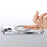 Kickstand Magnetic Case for iPhone 14 , Acrylic+TPU Electroplating Phone Cover Compatible with MagSafe - Transparent Blue - 4
