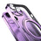 Kickstand Magnetic Case for iPhone 14 , Acrylic+TPU Electroplating Phone Cover Compatible with MagSafe - Transparent Blue - 6