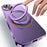 Kickstand Magnetic Case for iPhone 14 , Acrylic+TPU Electroplating Phone Cover Compatible with MagSafe - Transparent Blue - 7