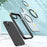 Style-B For iPhone 14 Plus Magnetic Kickstand Cover Acrylic+TPU Phone Case Compatible with MagSafe - Black - 4