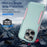 For iPhone 15 Pro PC+TPU Shockproof Phone Case Anti-drop Back Protector Cover - Pink+Green - 3
