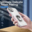 For iPhone 15 PC+TPU Shockproof Cover Anti-fall Phone Case with Ring Kickstand - White+Pink - 5