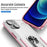 For iPhone 15 PC+TPU Shockproof Cover Anti-fall Phone Case with Ring Kickstand - White+Pink - 6