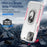 For iPhone 15 PC+TPU Shockproof Cover Anti-fall Phone Case with Ring Kickstand - White+Pink - 7