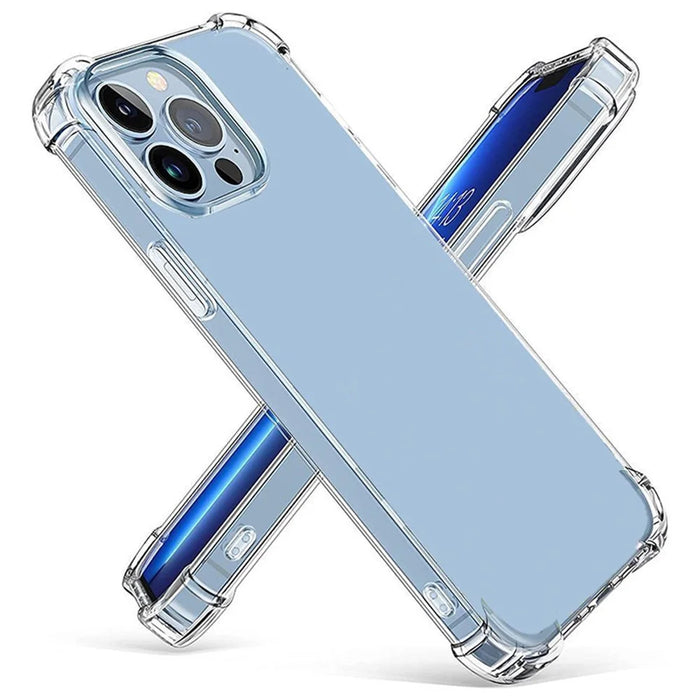 For iPhone 15 Pro Max Transparent TPU Phone Case Four Corner Thickening Cushion Back Cover - 2