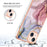 YB IMD Series-16 Style E for iPhone 15 Marble Pattern Phone Case 2.0mm TPU Electroplating Frame IMD Cover - Rose Gold - 4
