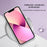 YB IMD Series-16 Style E for iPhone 15 Marble Pattern Phone Case 2.0mm TPU Electroplating Frame IMD Cover - Rose Gold - 6