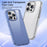 IPAKY For iPhone 15 Pro Shockproof Four Corner Phone Case TPU Frame Hard PC Back Cover - Transparent - 5