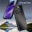 IPAKY Carbon Fiber Texture Phone Case for iPhone 15 Pro , TPU + PC Protective Phone Cover - Blue - 2