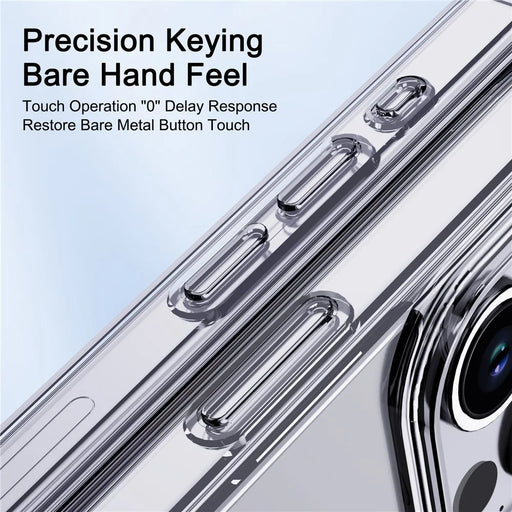 IPAKY For iPhone 15 Plus Hard PC TPU Frame Phone Case Shockproof Four Corner Clear Phone Cover - 2
