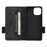 For iPhone 15 Mobile Phone Case Hardware Decor PU Leather Wallet Stand Phone Cover - Black - 5
